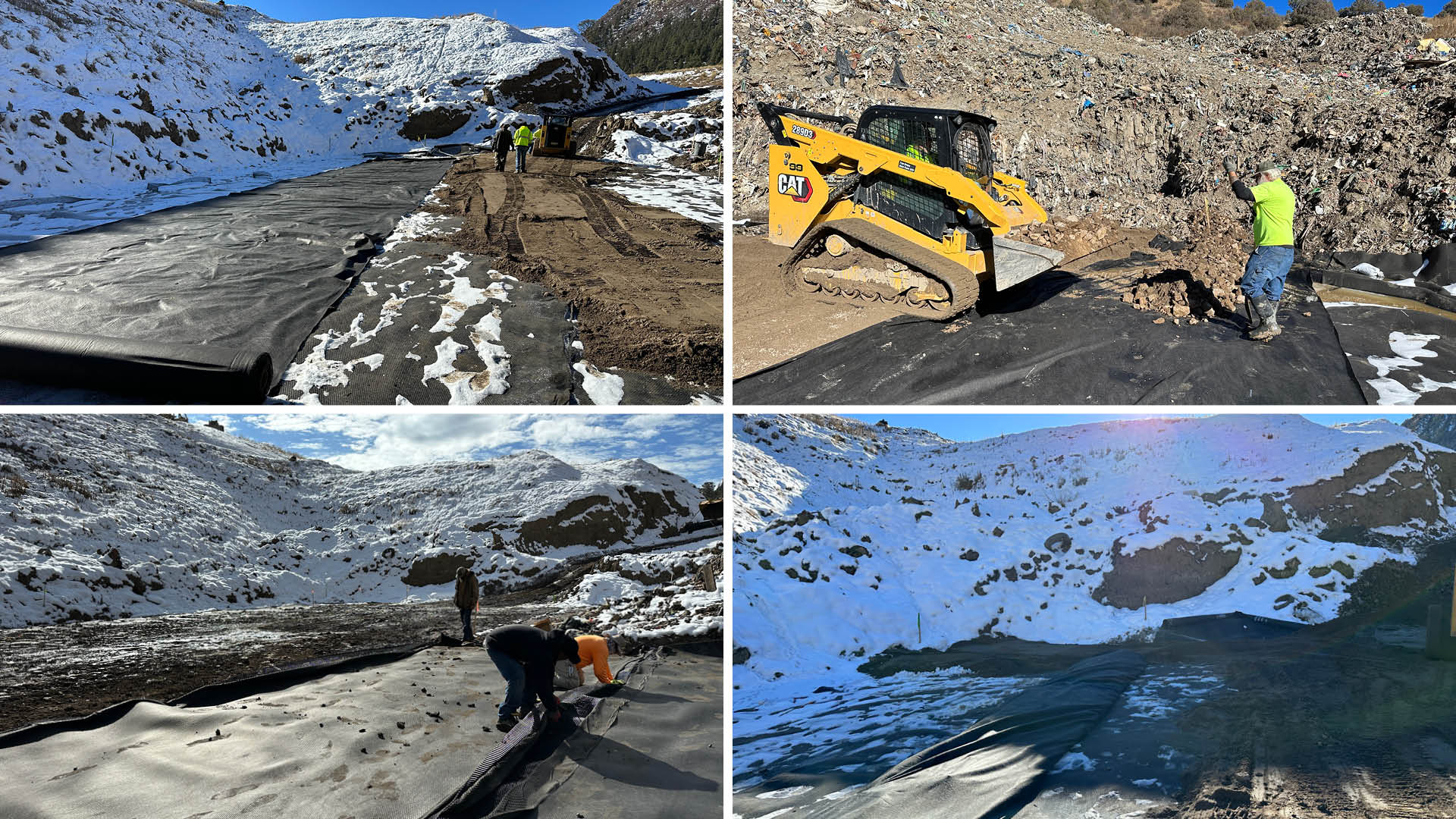 Archuleta County Landfill Repair photo collage